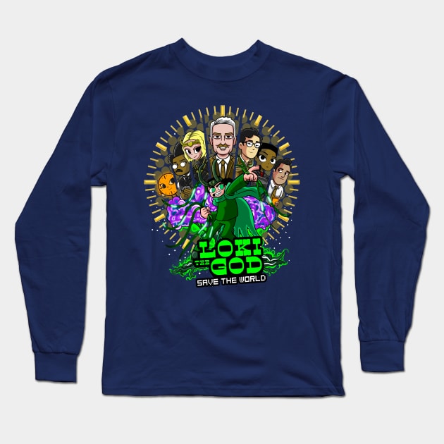 The God Save the World Long Sleeve T-Shirt by MarianoSan